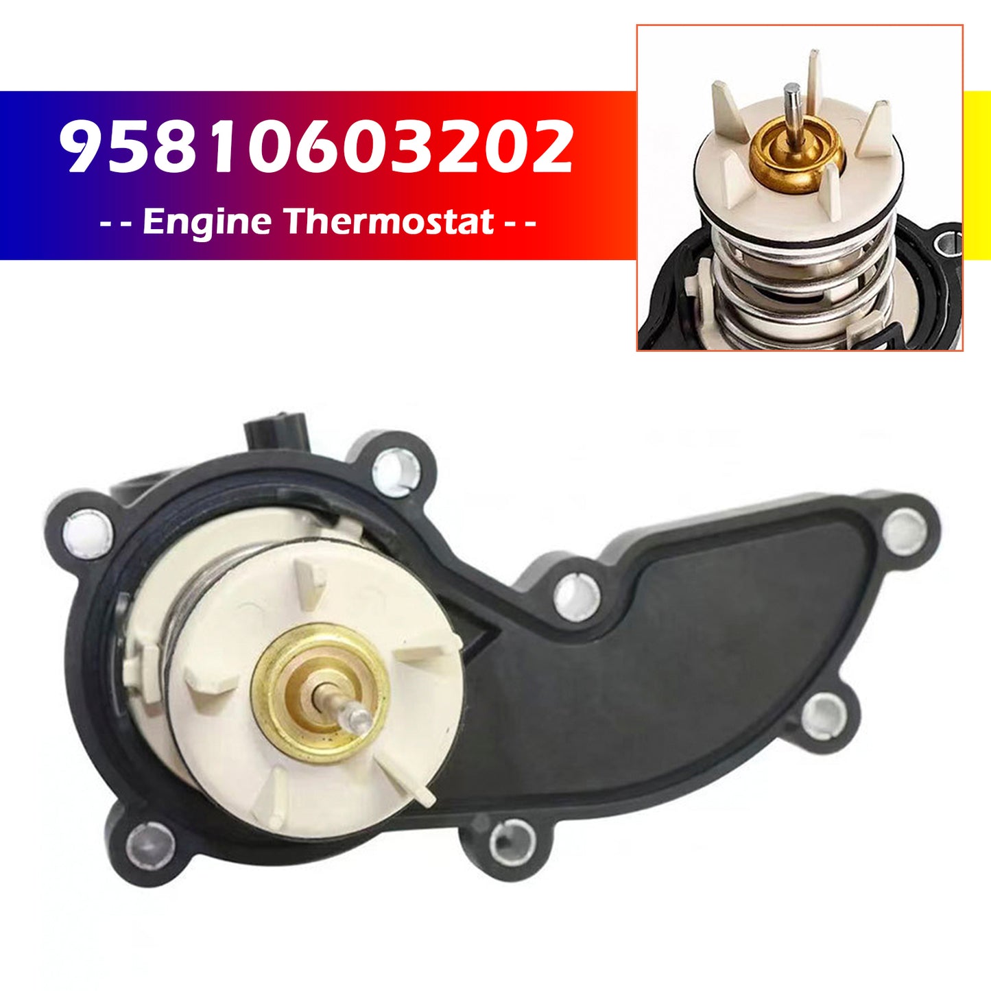 95810603202 Engine Thermostat for Porsche Cayenne Hybrid 11-18 110C
