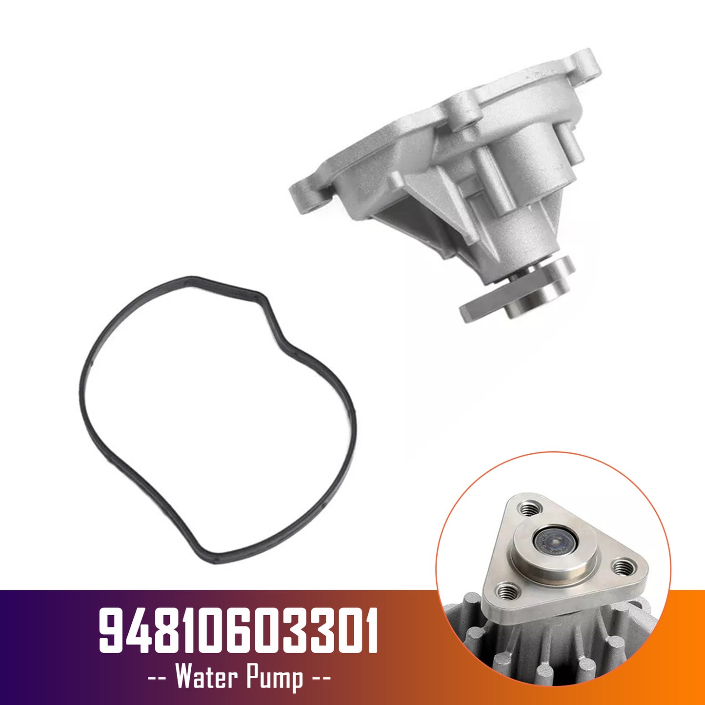 Water Pump 94810603301 for Porsche Macan Panamera Cayenne 2008-2016