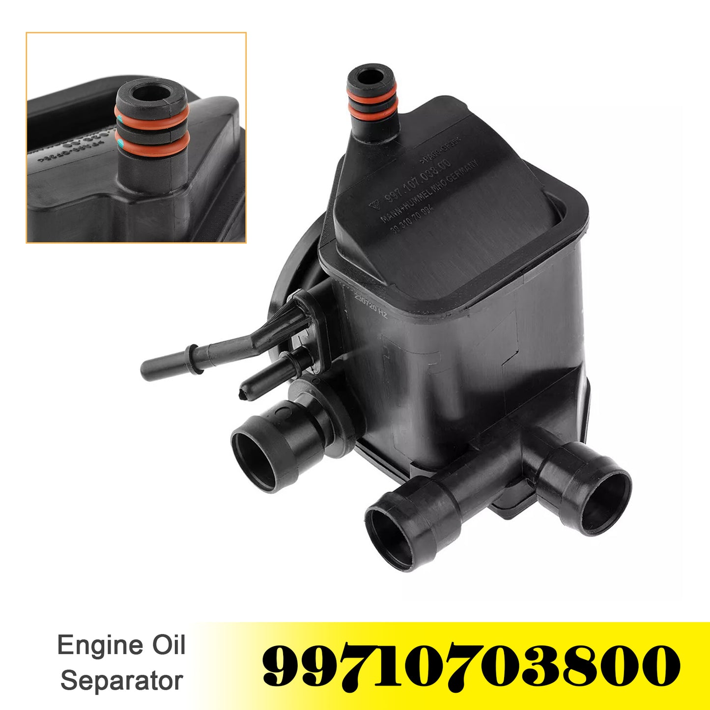 Engine Oil Separator Vent Valve 99710703800 for Porsche 911 Carrera 3.8L 2004-08