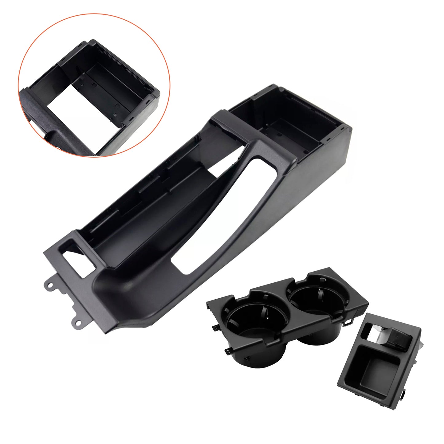 1999-2005 BMW 3 Series E4651168217953Black Center Console Trim Base Cup Coin Holder