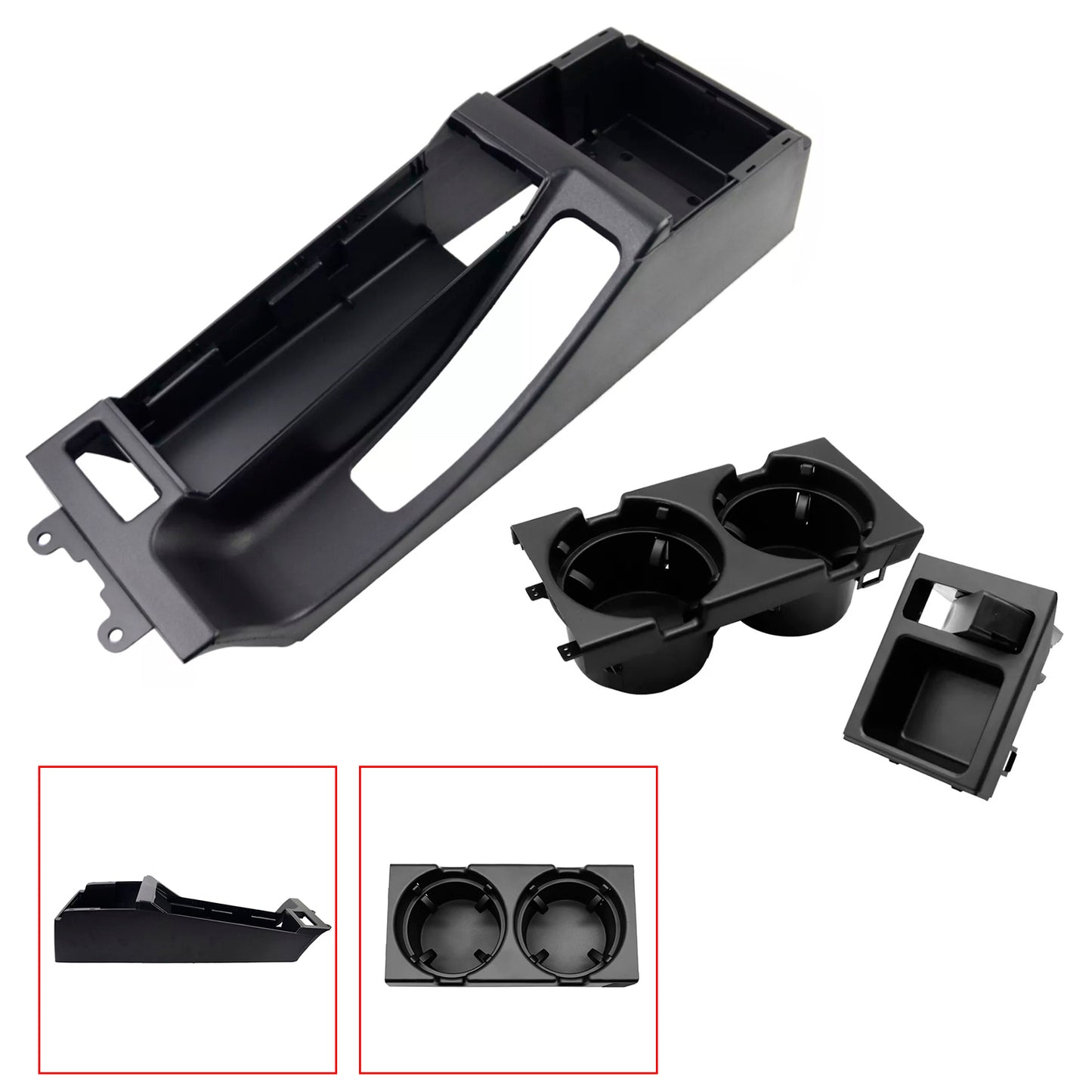 1999-2005 BMW 3 Series E4651168217953Black Center Console Trim Base Cup Coin Holder