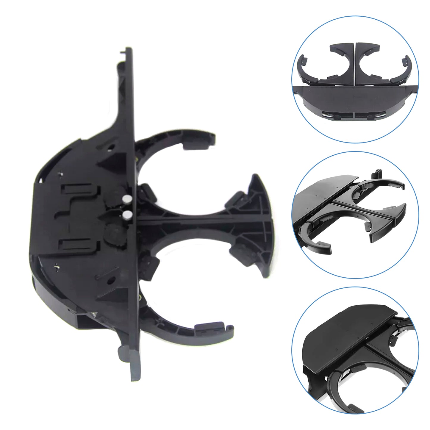 2001-03 BMW 525i Dash Mounted Cup Holder51168190205New Black Console Front Cup Holder