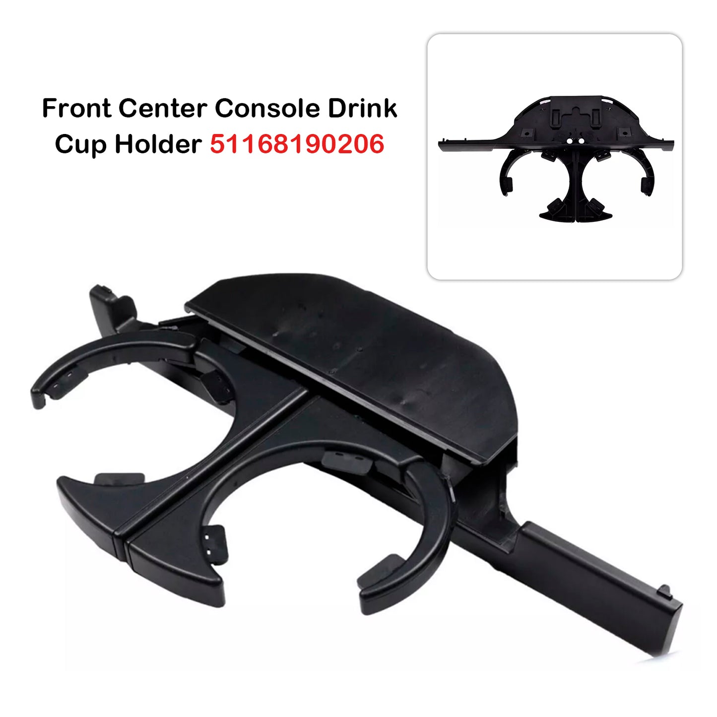 1996-2003 BMW E39 5 Series (RHD) 51168190206 Front Center Console Drink Cup Holder