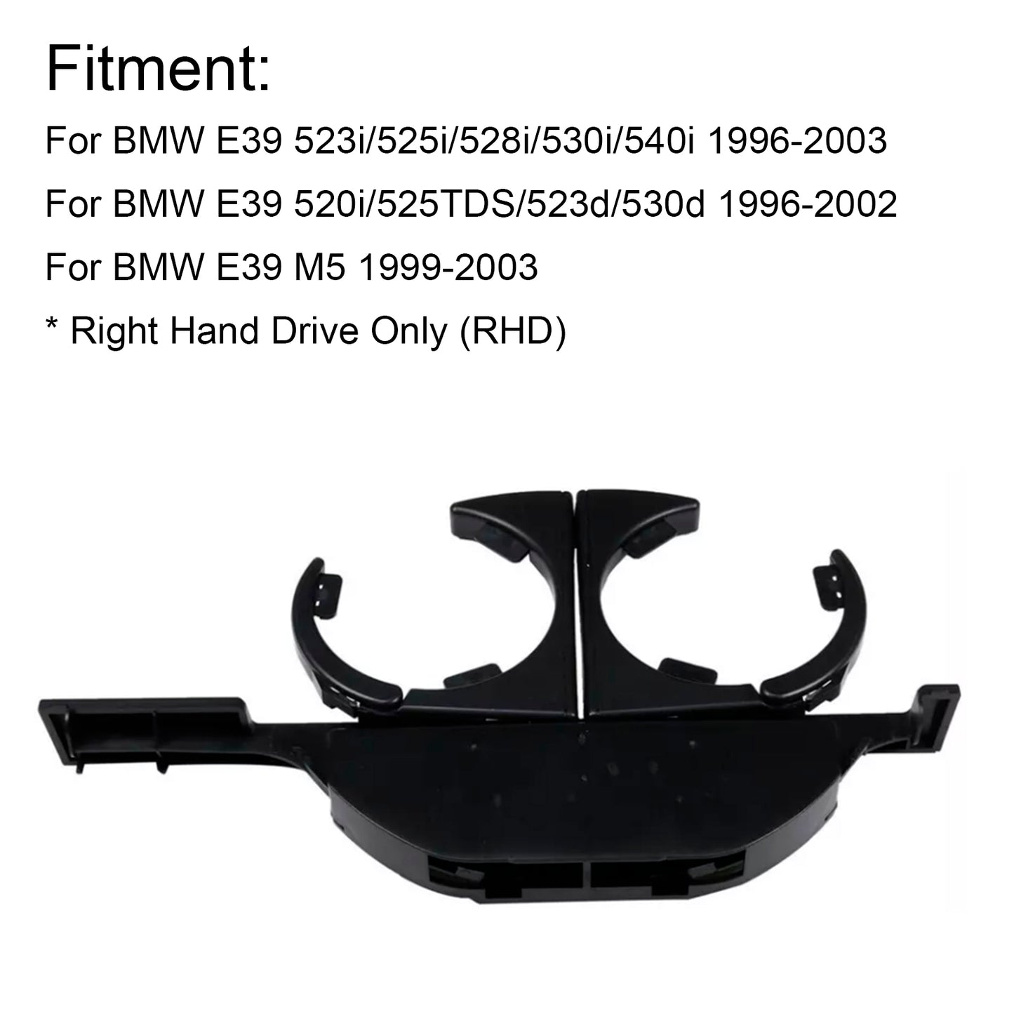 1996-2003 BMW E39 5 Series (RHD) 51168190206 Front Center Console Drink Cup Holder