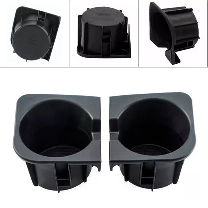 2005-2017 Toyota Tacoma 2PCS Right+Left Black Center Console Cup Holder Insert