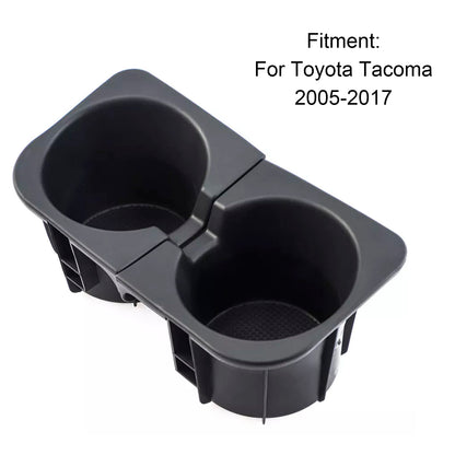 2005-2017 Toyota Tacoma 2PCS Right+Left Black Center Console Cup Holder Insert