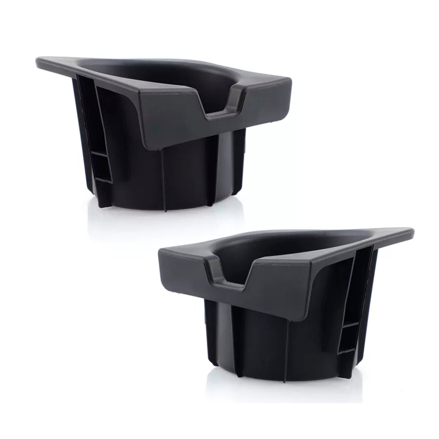 2005-2017 Toyota Tacoma 2PCS Right+Left Black Center Console Cup Holder Insert