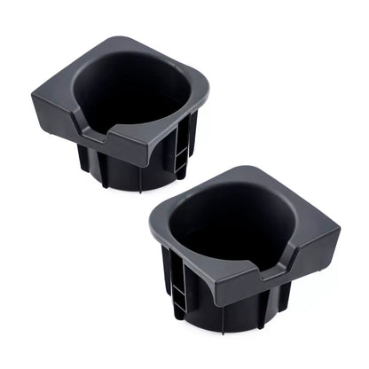 2005-2017 Toyota Tacoma 2PCS Right+Left Black Center Console Cup Holder Insert