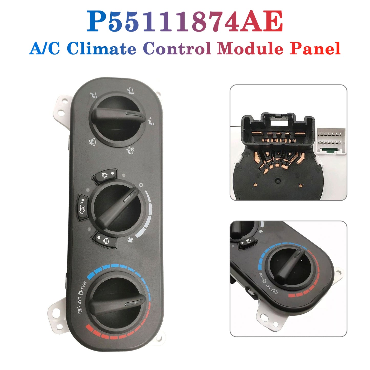 2007-2009 Jeep CompassP55111874AFA/C Climate Control Module Panel