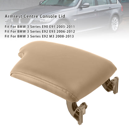 BMW E90 E91 E92 E93 51169134486 Beige Leather Armrest Centre Console Lid