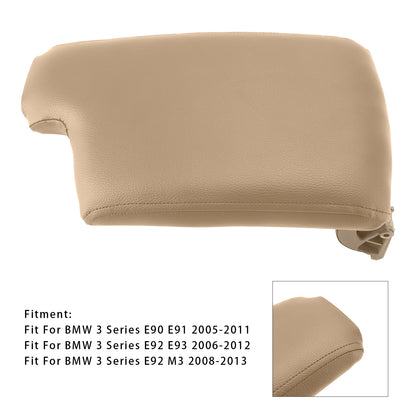 BMW E90 E91 E92 E93 51169134486 Beige Leather Armrest Centre Console Lid