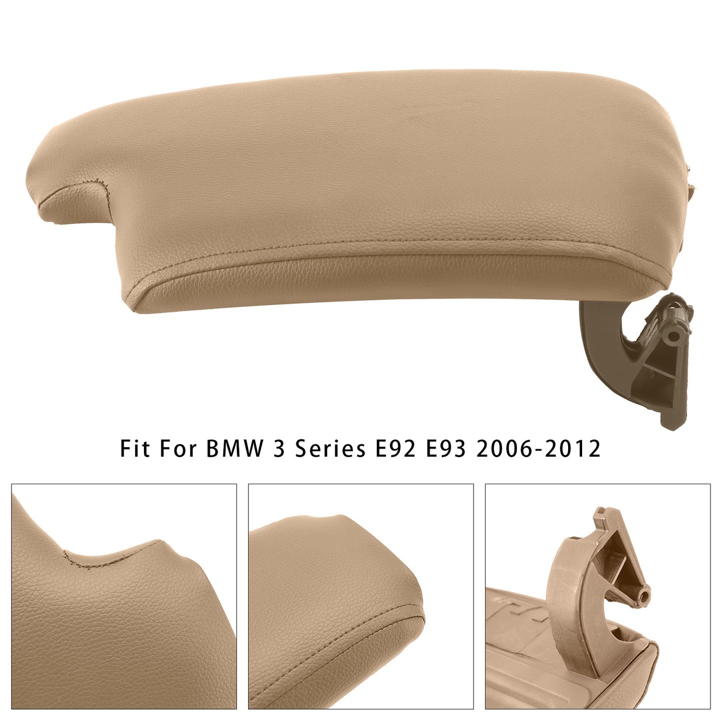 BMW E90 E91 E92 E93 51169134486 Beige Leather Armrest Centre Console Lid