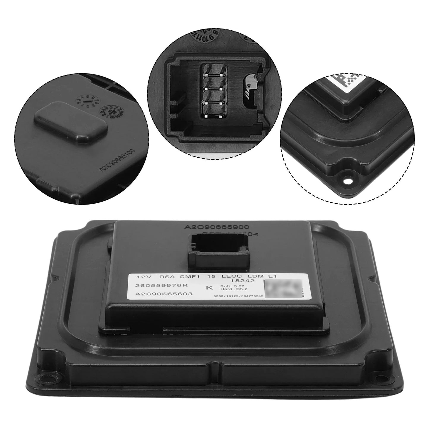 LED Headlight Ballast Control Unit Module A2C90665603，260559976R