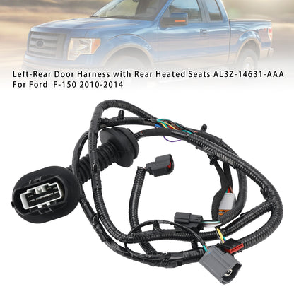 Left-Rear Door Harness with Rear Heated Seats AL3Z-14631-AAA For Ford  F-150 2010-2014