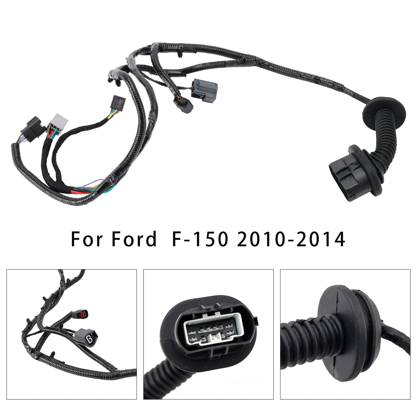 Left-Rear Door Harness with Rear Heated Seats AL3Z-14631-AAA For Ford  F-150 2010-2014