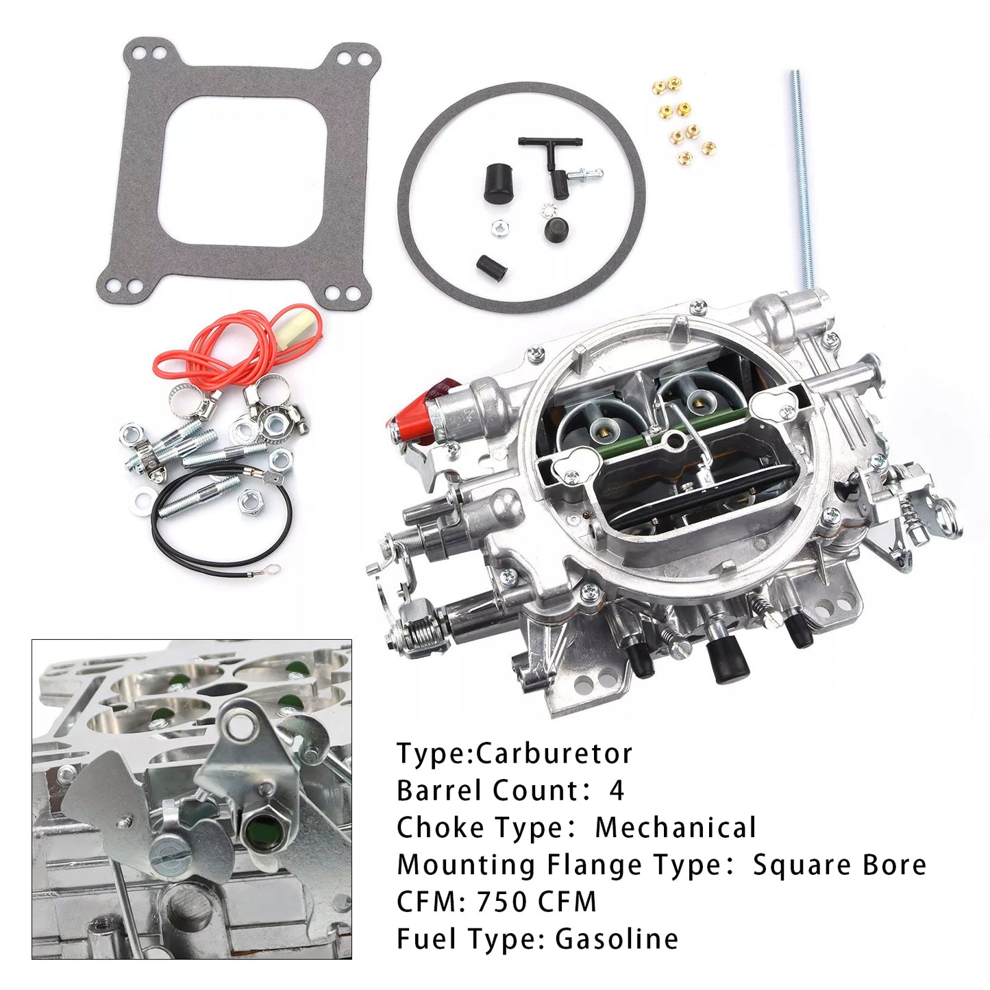 4 Barrel 1407 Carburetor 750 CFM Manual Choke
