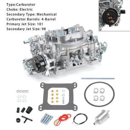 4 Barrel 1906 AVS2 Carburetor 650 CFM Electric Choke For GMC 1980-1987