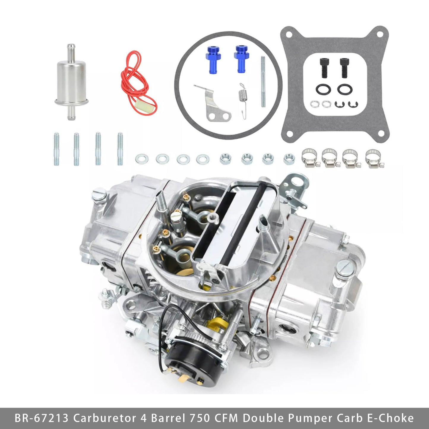 BR-67213 Carburetor 4 Barrel 750 CFM Double Pumper Carb E-Choke
