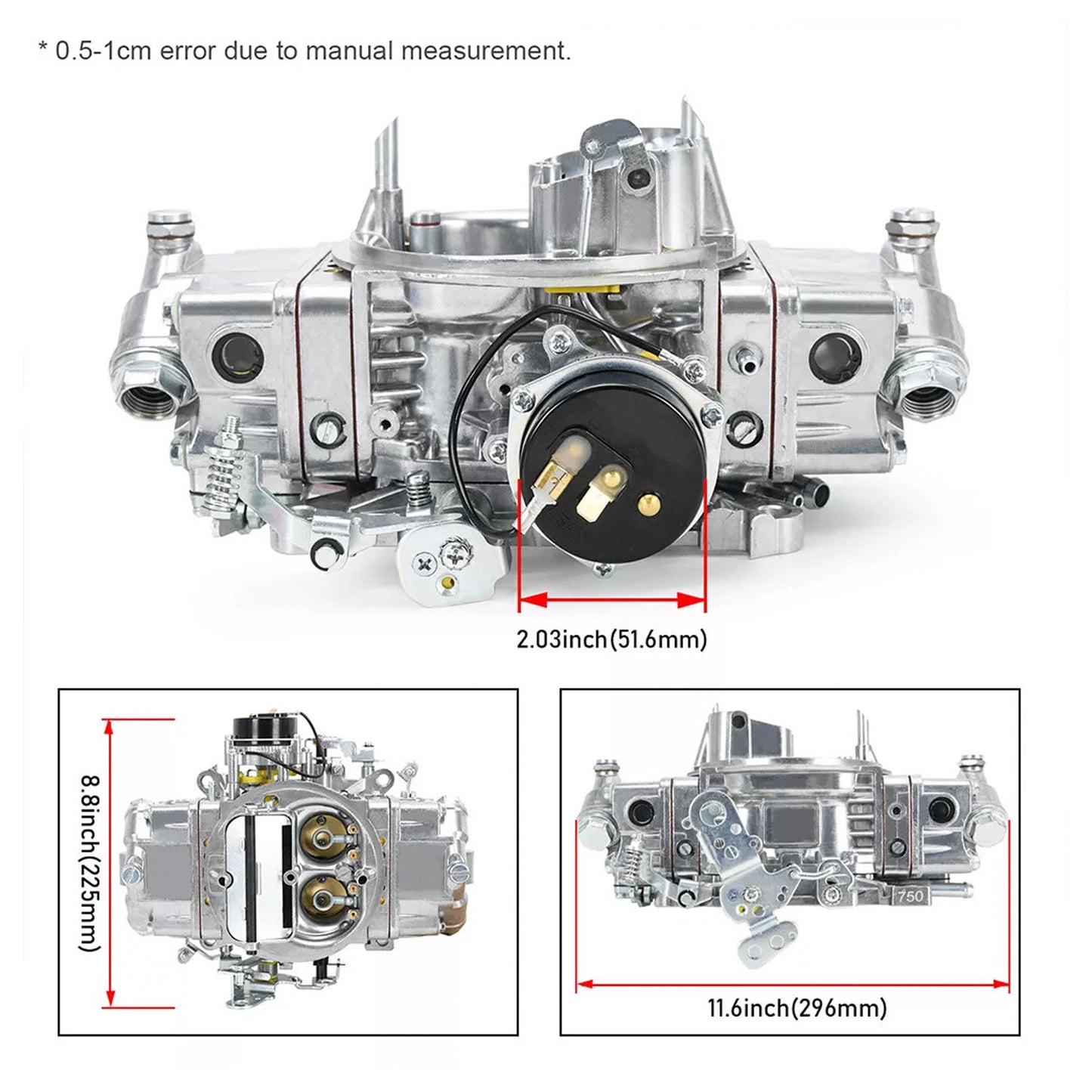 BR-67213 Carburetor 4 Barrel 750 CFM Double Pumper Carb E-Choke