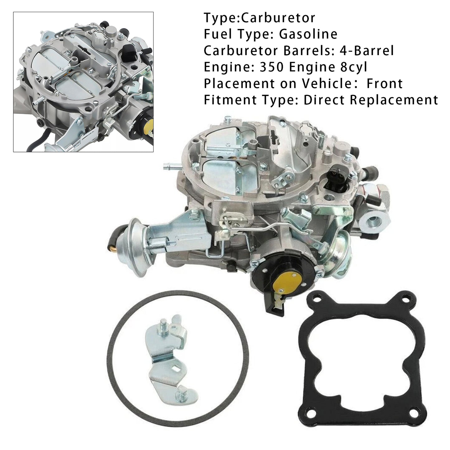 Carburetor 1711045 For Chevy Camaro Caprice Monte Carlo 5.0L 305Cu 1986-1988