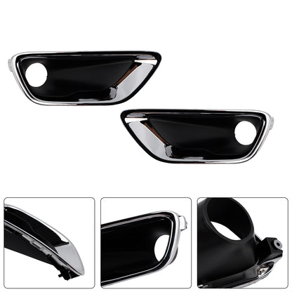 2PCS Front Fog Light Lamp Bezel 68261711AA Fit Jeep Grand Cherokee 2016-2020