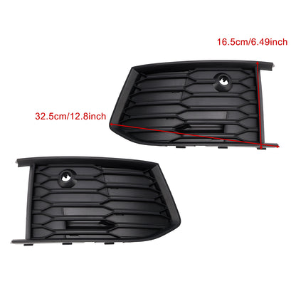 2PCS Front Fog Light Lamp Bezel Fit Audi A6 C8 S-Line S6 2019-2023