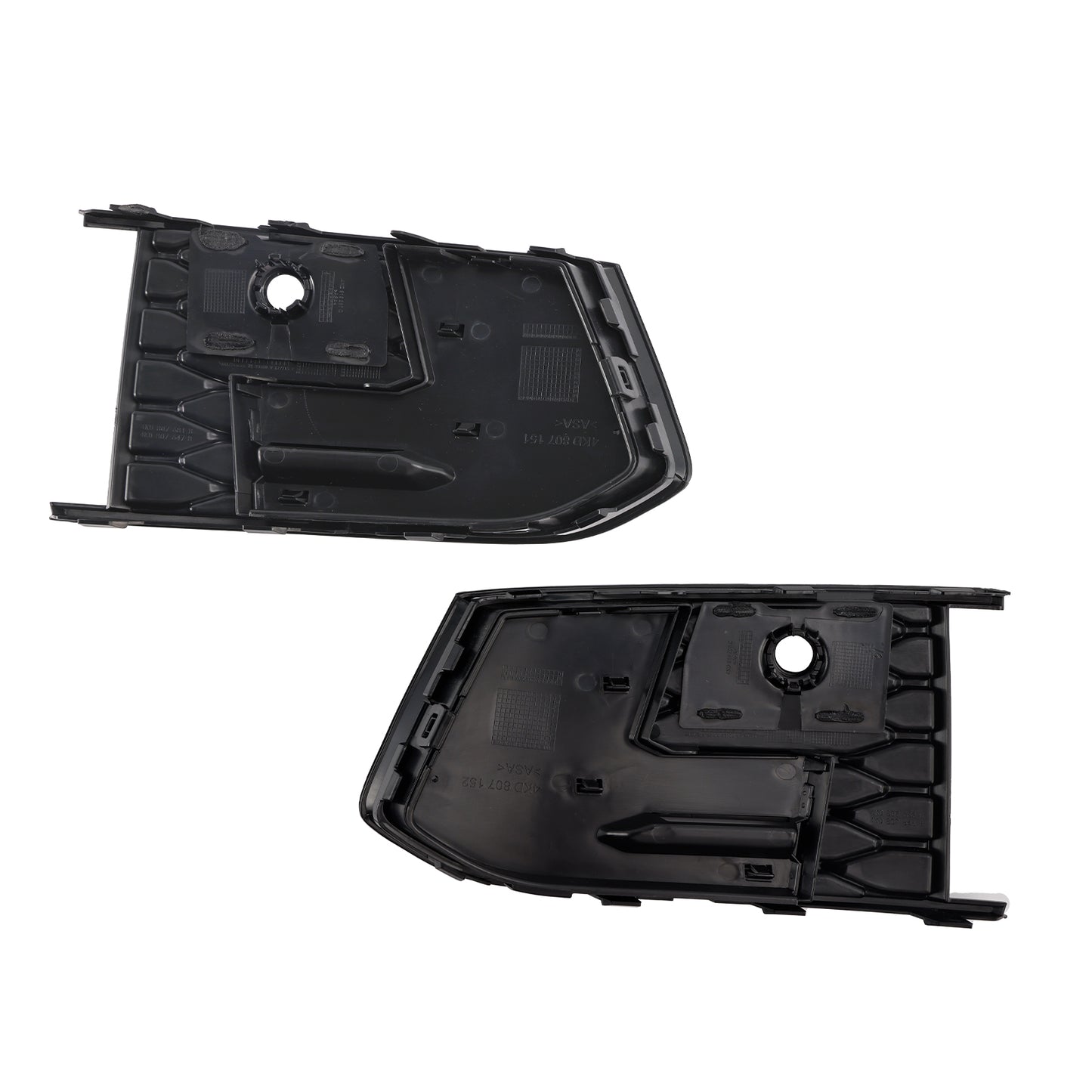 2PCS Front Fog Light Lamp Bezel Fit Audi A6 C8 S-Line S6 2019-2023