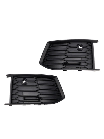 2PCS Front Fog Light Lamp Bezel Fit Audi A6 C8 S-Line S6 2019-2023