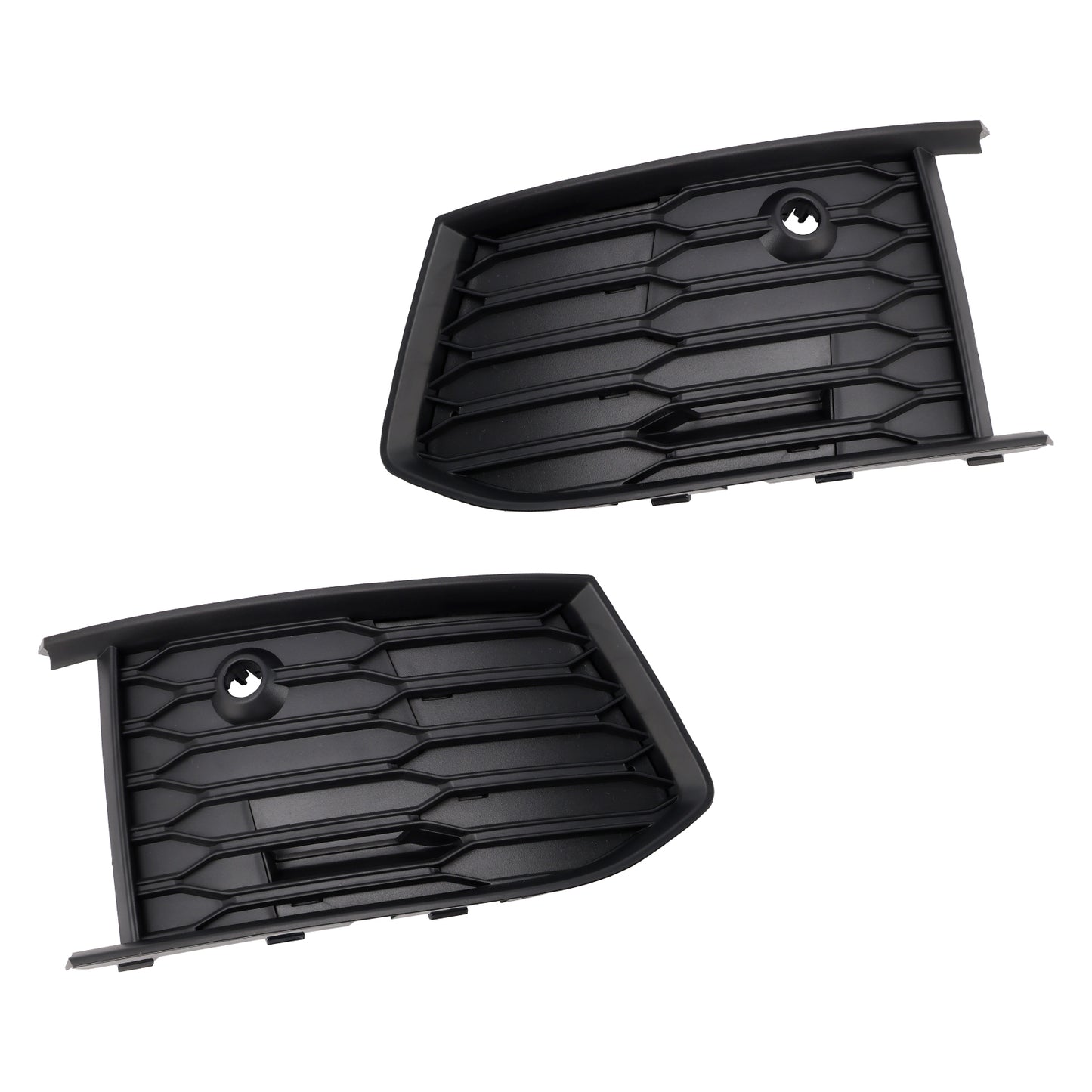 2PCS Front Fog Light Lamp Bezel Fit Audi A6 C8 S-Line S6 2019-2023