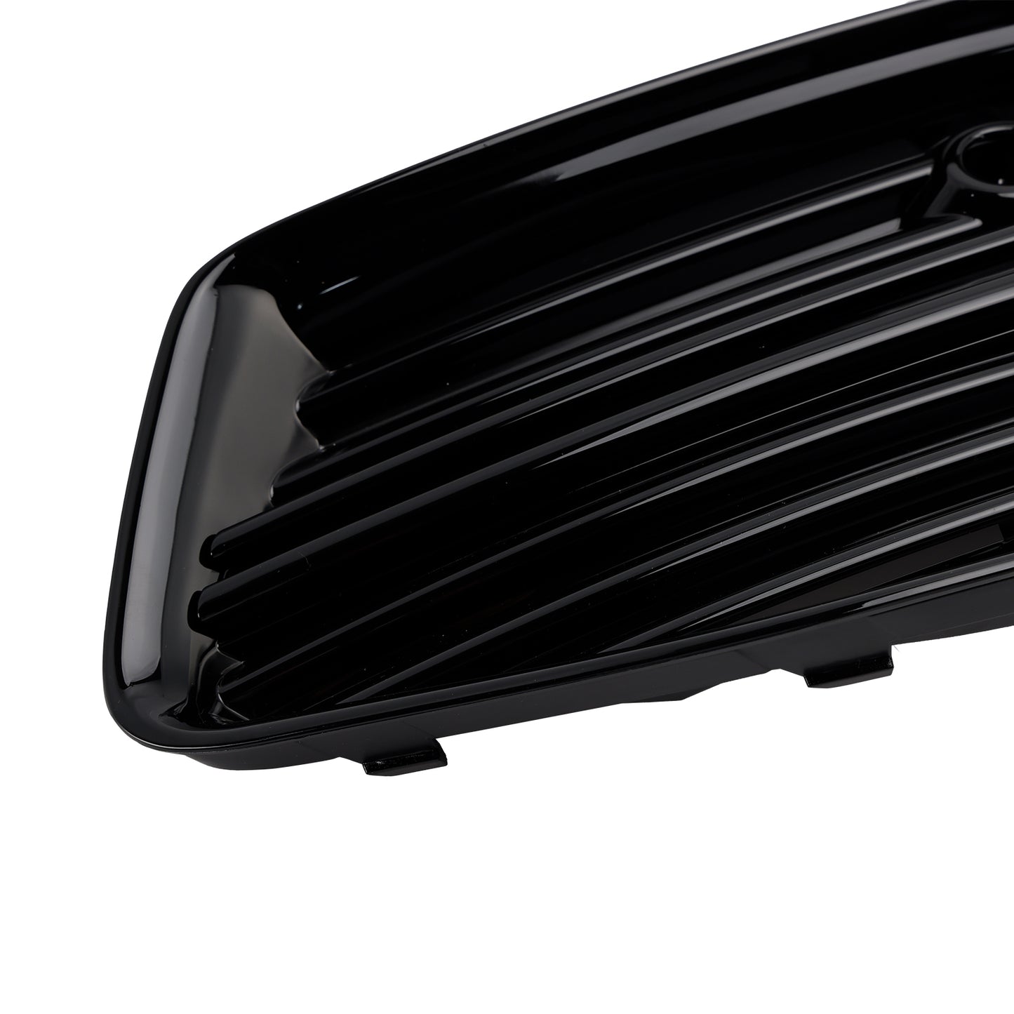 2PCS Front Bumper Fog Light Cover Grill Grille Fit Audi A6 C8 2019-2023