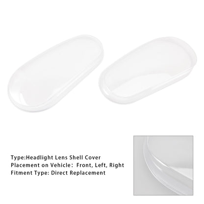 Left+Right Headlight Lens Shell Cover Lampshade For VW MK4 Golf/GTI/R32 1999-2005