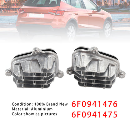 2PCS Left+Right Headlight LED DRL Module With Heat Sink 6F0941475/76 For SEAT ARONA KJ