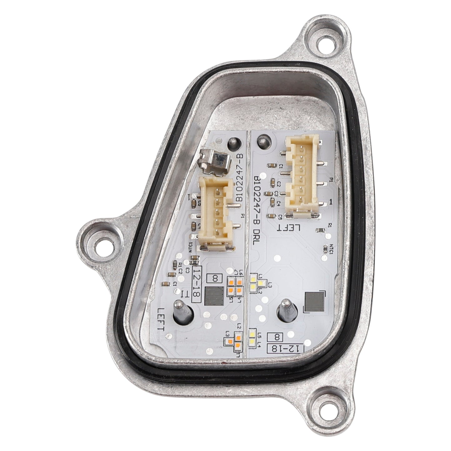 2PCS Left+Right Headlight LED DRL Module With Heat Sink 6F0941475/76 For SEAT ARONA KJ