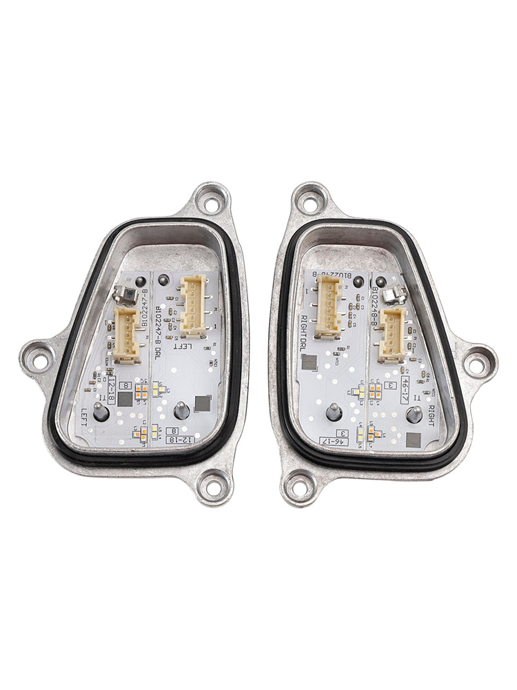 2PCS Left+Right Headlight LED DRL Module With Heat Sink 6F0941475/76 For SEAT ARONA KJ