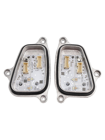 2PCS Left+Right Headlight LED DRL Module With Heat Sink 6F0941475/76 For SEAT ARONA KJ