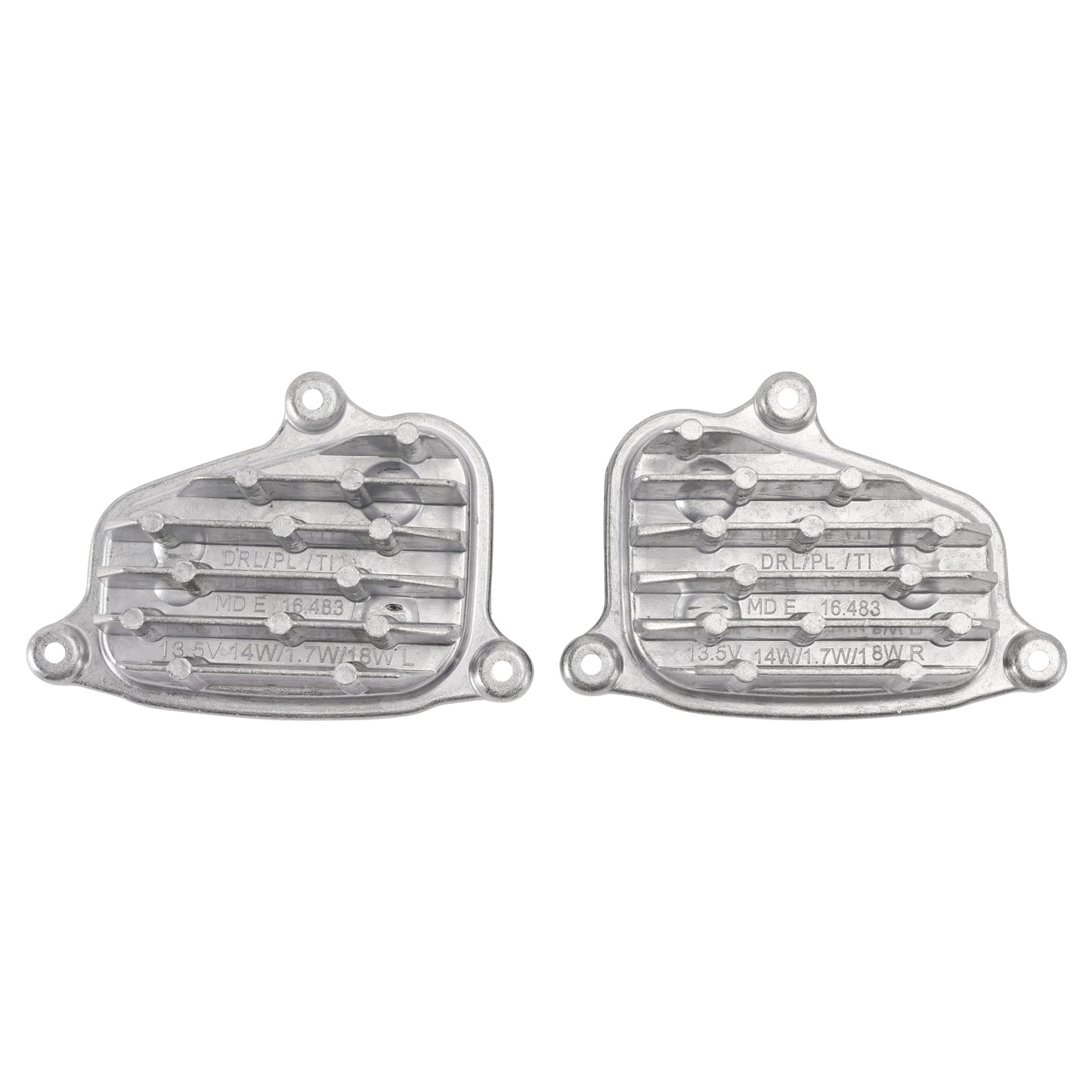 2PCS Left+Right Headlight LED DRL Module With Heat Sink 6F0941475/76 For SEAT ARONA KJ