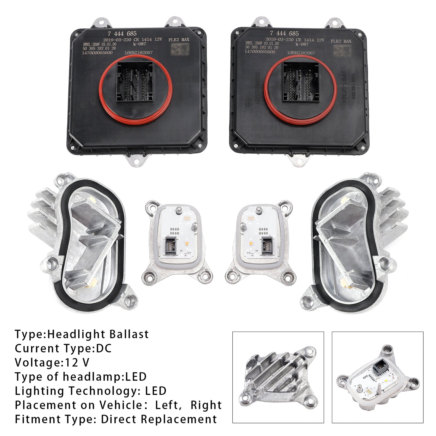 Adaptive LED Headlight Control Module 63117493229 For BMW M3 M4 F80 F82 F83 LCI 2018-2020