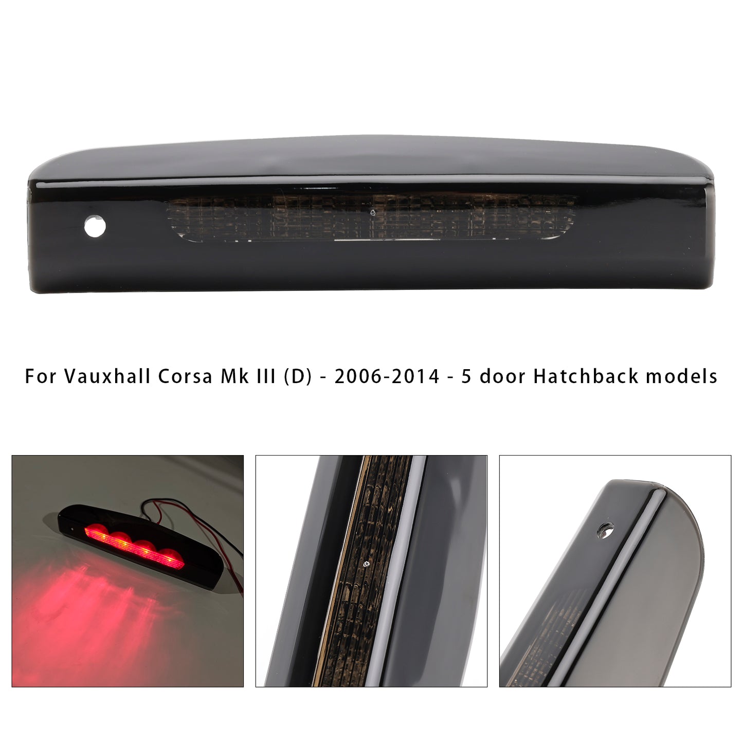High Level Third Brake Light Lamp 13188045 For Vauxhall Corsa D/E 5 Door 2007-2019