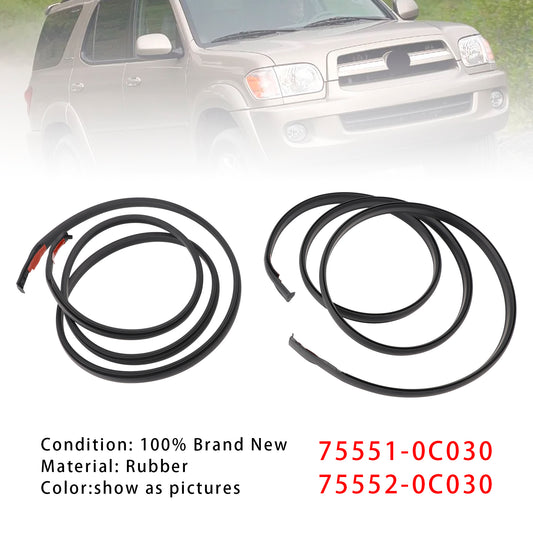 2PCS Roof Molding Trim 775551-0C030，75552-0C030 For TOYOTA SEQUOIA 01-07