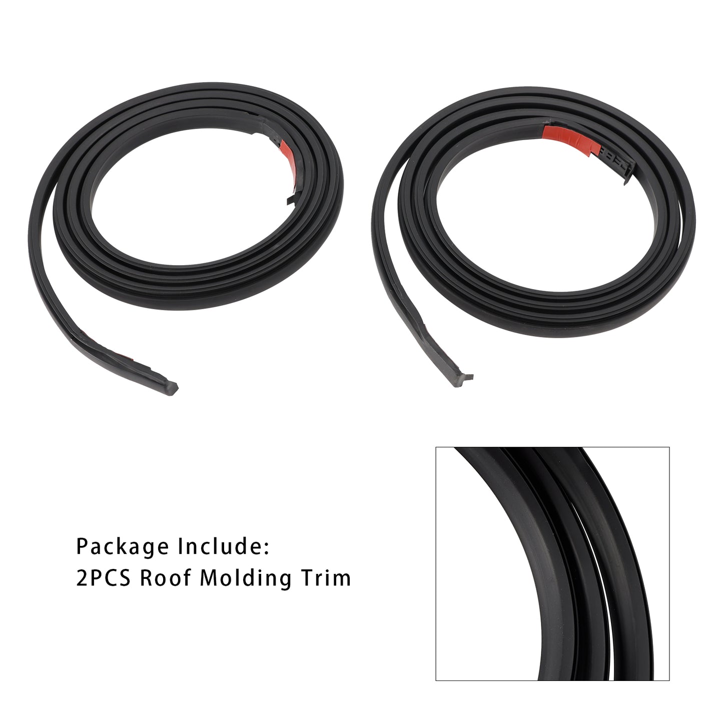2PCS Roof Molding Trim 775551-0C030，75552-0C030 For TOYOTA SEQUOIA 01-07