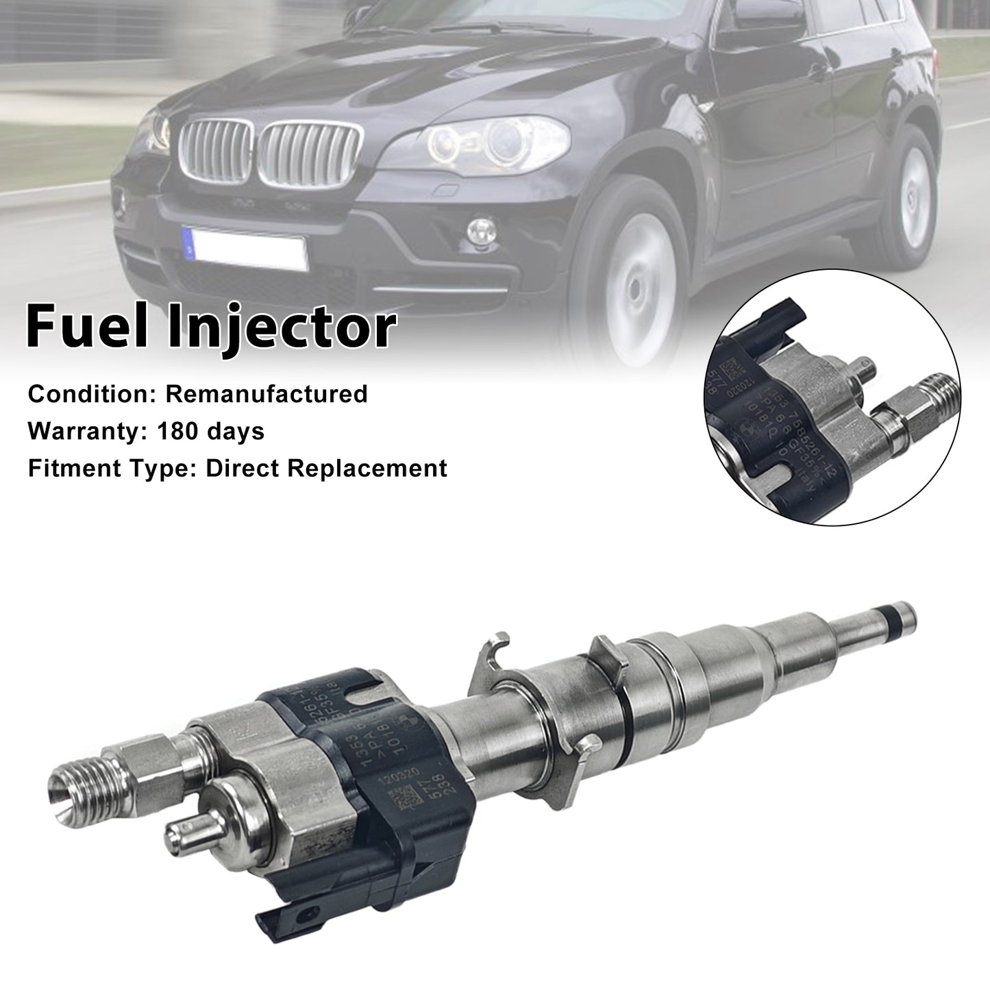 BMW N54 N63 335 535 550 750 X5 X6 Fuel Injector 13537585261-12