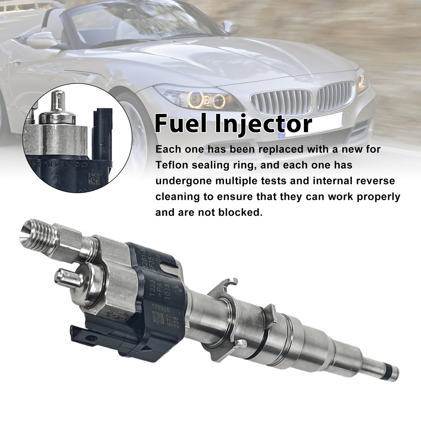BMW N54 N63 335 535 550 750 X5 X6 Fuel Injector 13537585261-12