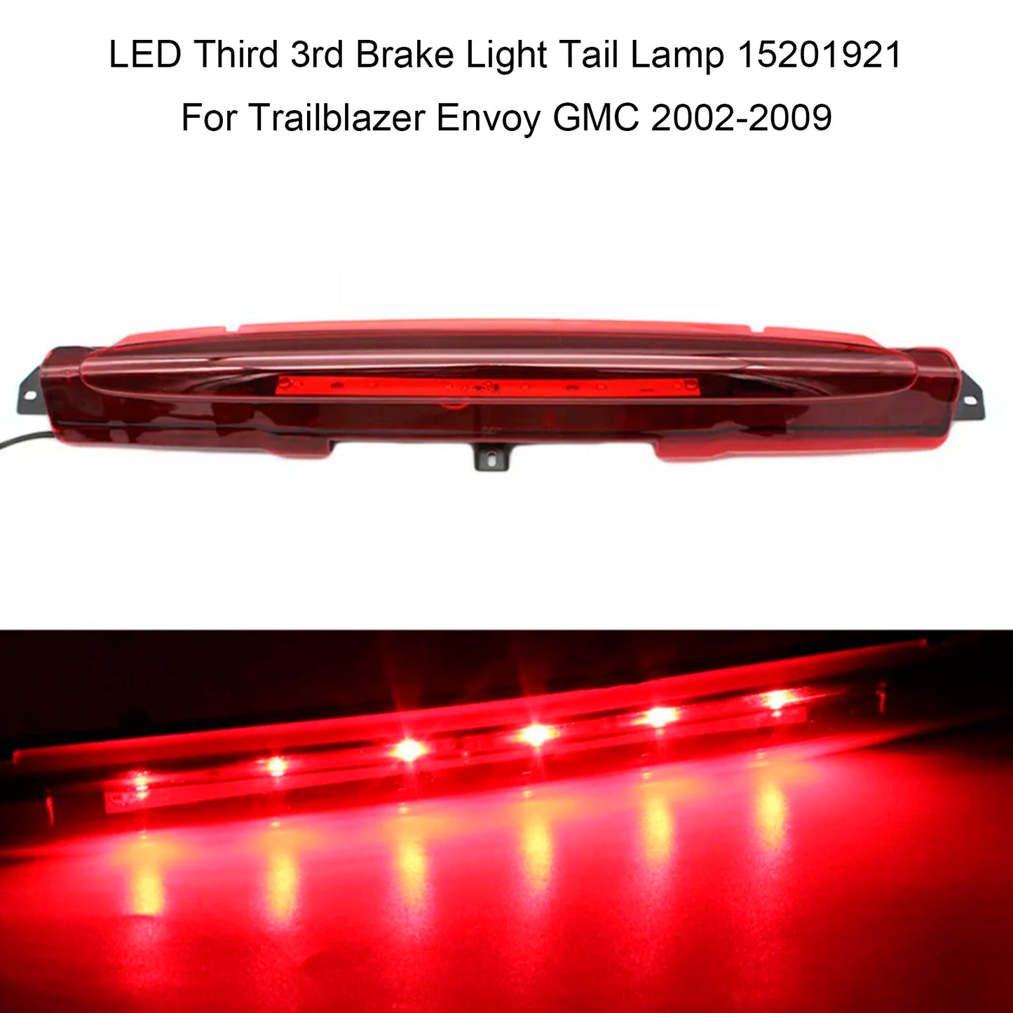 LED Third 3rd Brake Light Tail Lamp 15201921 For Trailblazer Envoy GMC 2002-2009