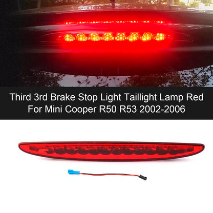 Third 3rd Brake Stop Light Taillight Lamp Red For Mini Cooper R50 R53 2002-2006