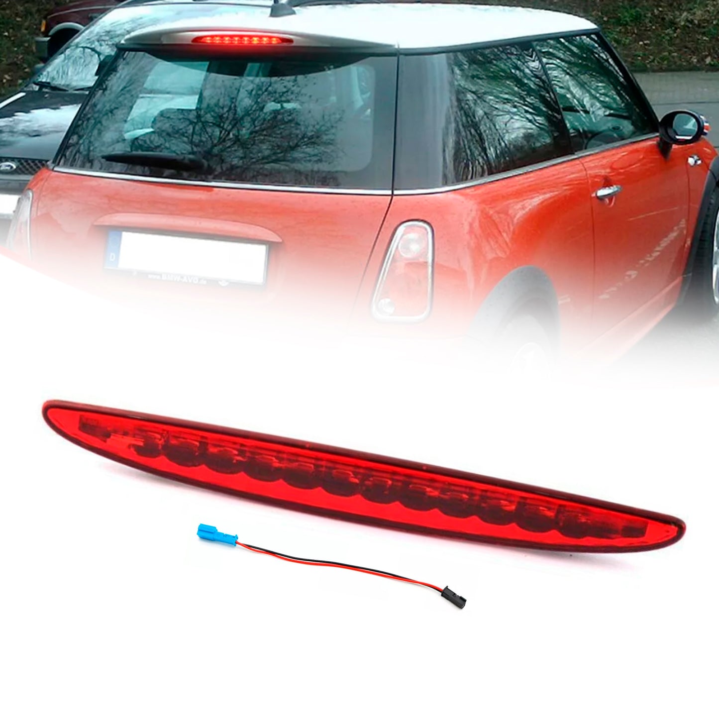 Third 3rd Brake Stop Light Taillight Lamp Red For Mini Cooper R50 R53 2002-2006