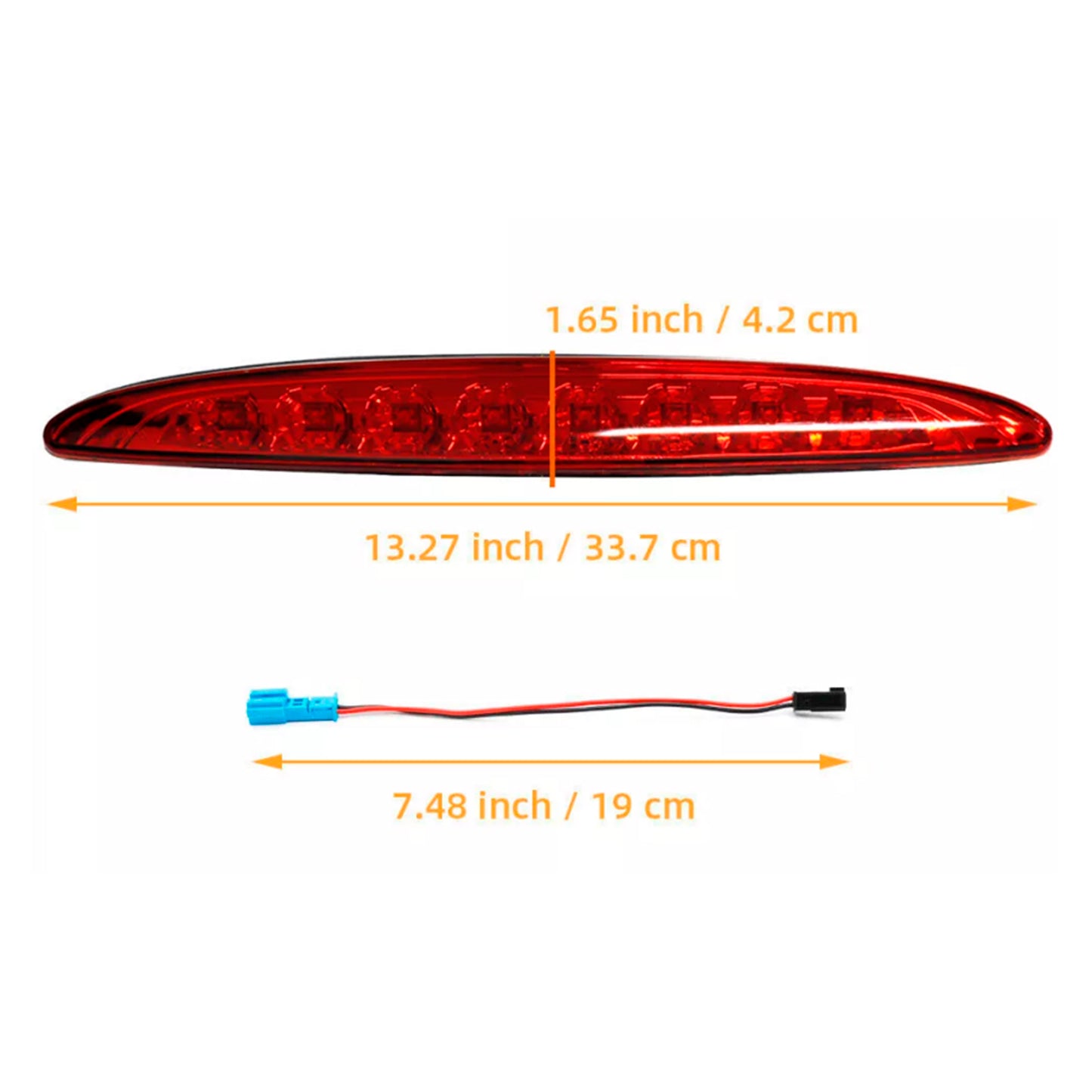 Third 3rd Brake Stop Light Taillight Lamp Red For Mini Cooper R50 R53 2002-2006