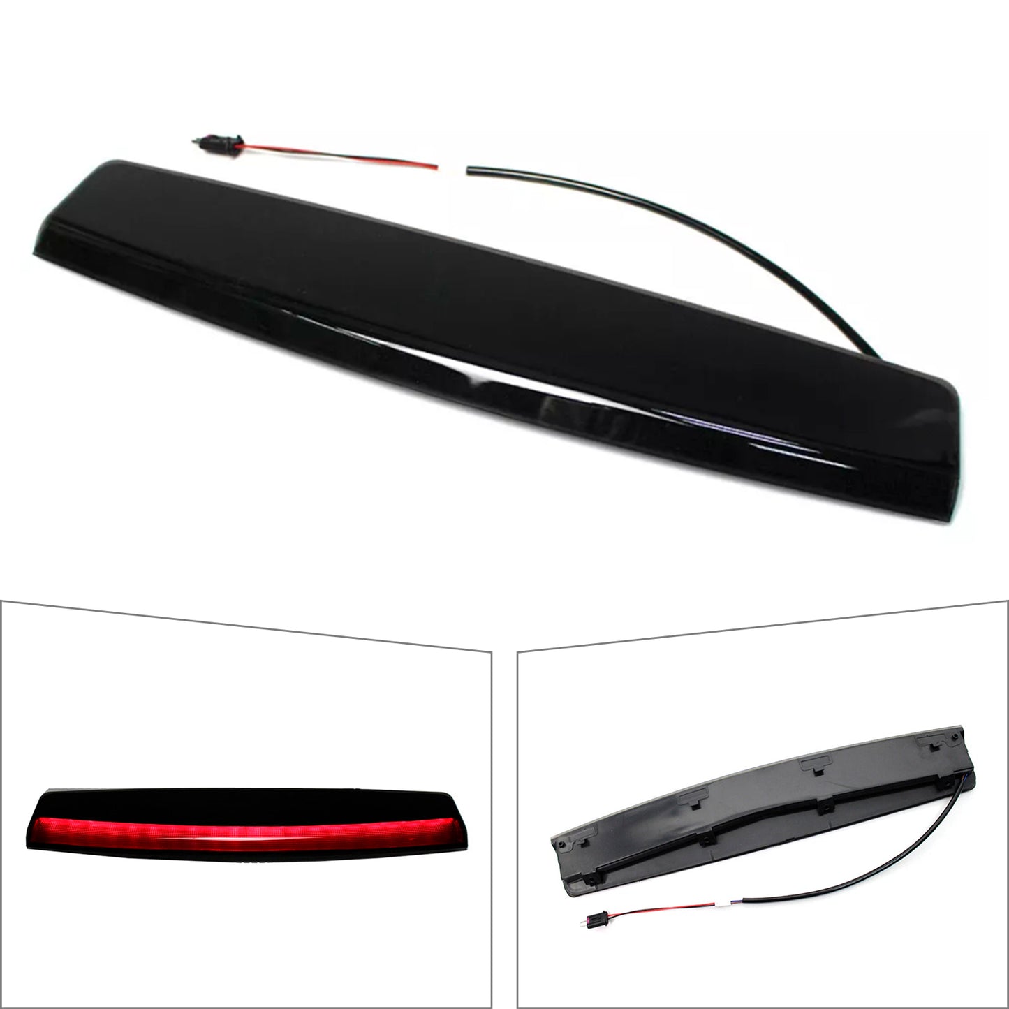 High Mount Stop Light Brake Lamp Black XFG000040 For Land Rover Range Rover 2004-2012