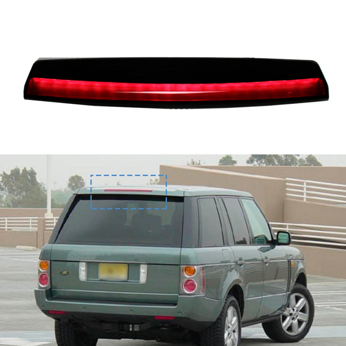 High Mount Stop Light Brake Lamp Black XFG000040 For Land Rover Range Rover 2004-2012