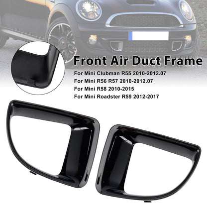 Gloss Black Front Air Duct Frame 51117255117 Fit Mini R55 R56 R57 R58 R59 JCW S