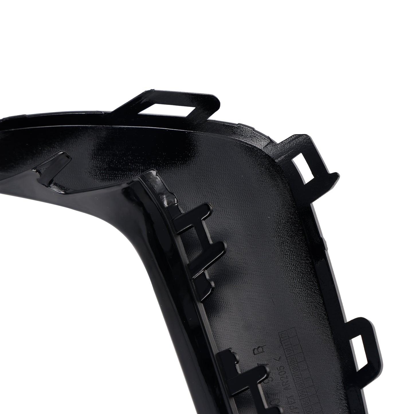 2PCS Front Fog Light Lamp Trim Fit Audi A6 C8 S-Line S6 2019-2023 Black
